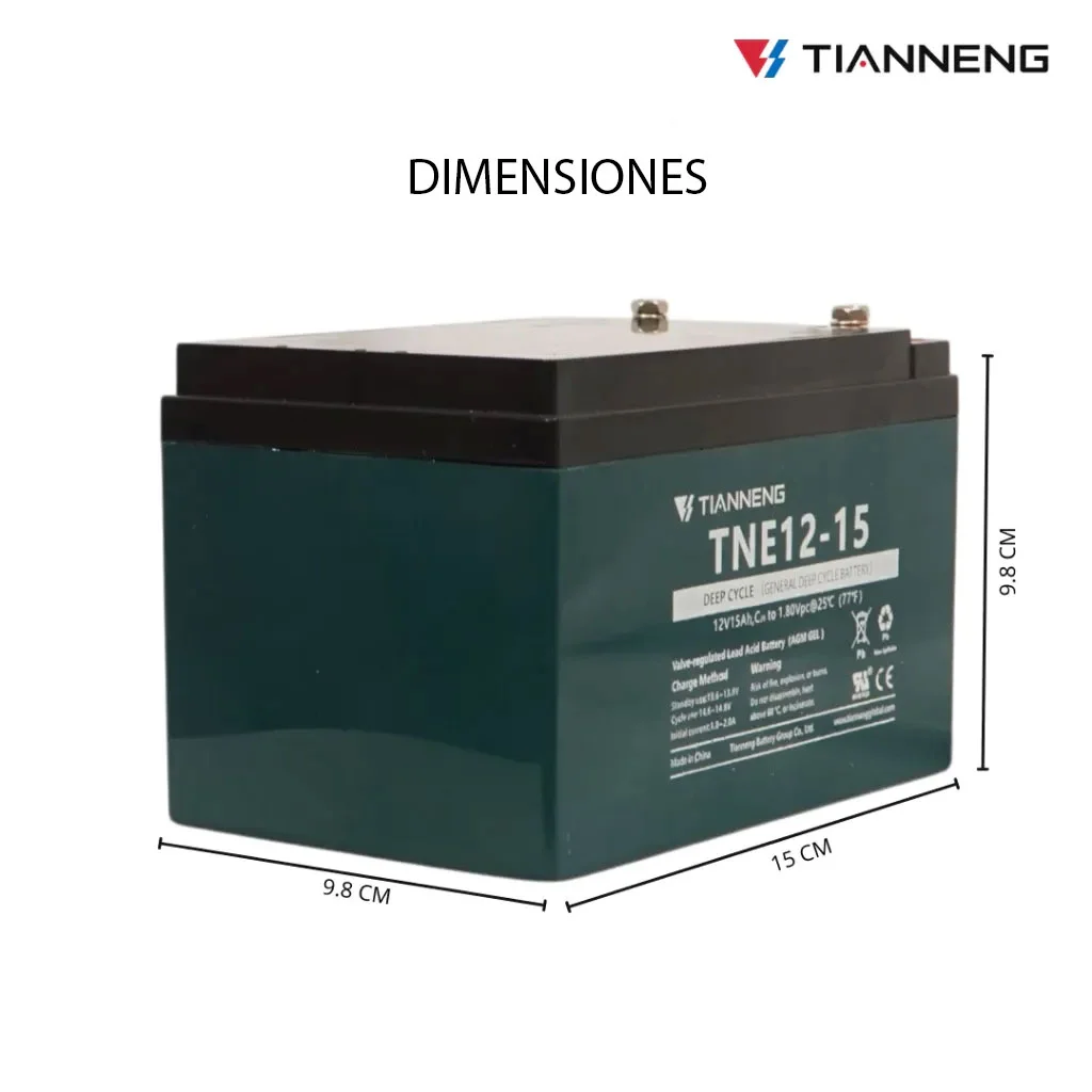 BATERIA DE PLOMO GEL 12V_15AH - Image 2